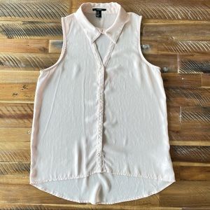 Cream Dress Button up Blouse